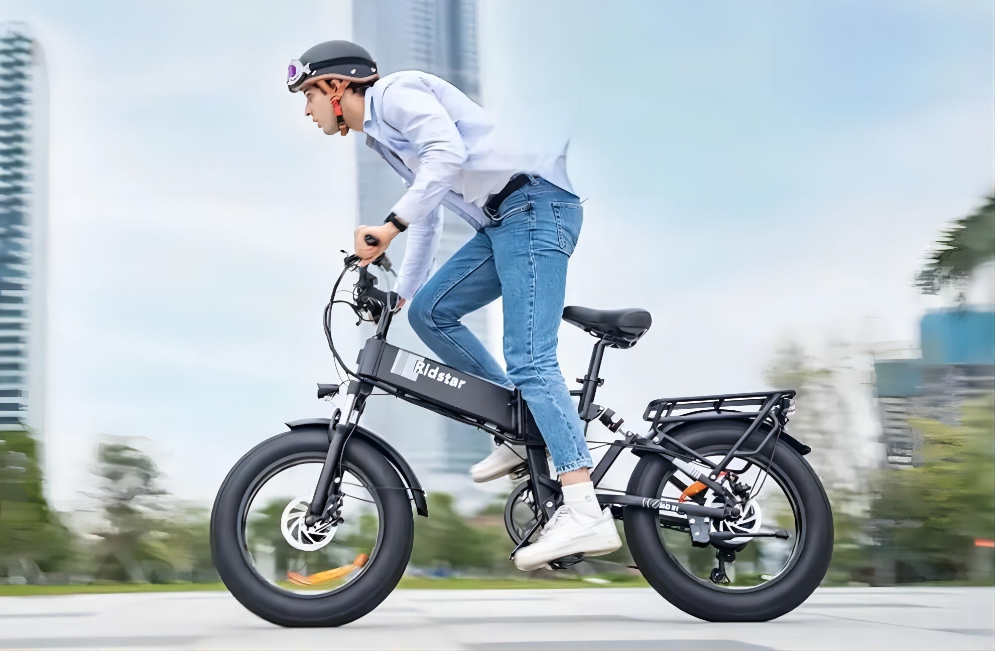 Ridstar H20 Electric Bike 1000W Motor Peak 28MPH 48V 15Ah Battery