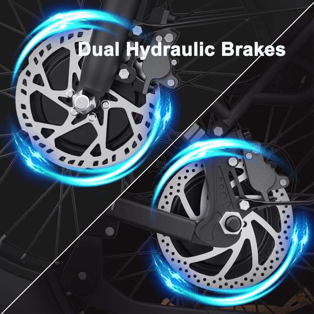 Ridstar H20 Pro 20"Folding Electric Bike 2000W Peak Motor 31MPH Max Speed 48V 23Ah Battery