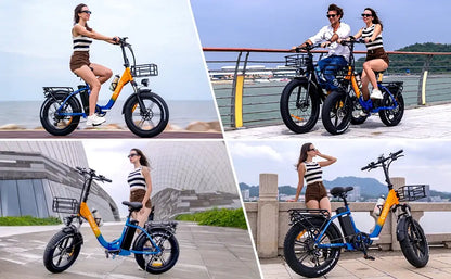 Ridstar MN-20 Electric Bike 1500W Motor Peak 30MPH 48V 15Ah Battery