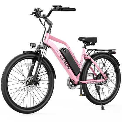 VARUN CITY CRUISER 26"Electric Bike 750W Peak Motor 32KM/H Max Speed 48V 7.8Ah Battery
