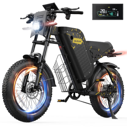 VARUN X-Plorer Raptor 20"Electric Bike 1000W Peak Motor 45KM/H Max Speed 48V 20.8Ah Battery