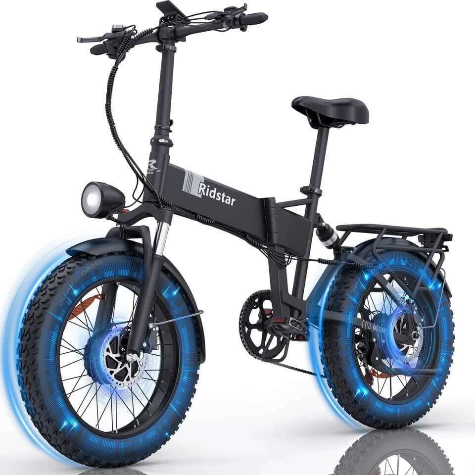 Ridstar H20 Pro Electric Bike 2000W Motor Peak 31MPH 48V 23Ah Battery